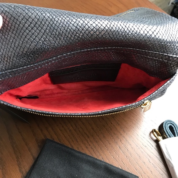 NWT Hammitt “Pierce” Silver Crossbody Handbag/Wallet - Picture 8 of 12